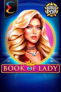book of lady slot logo